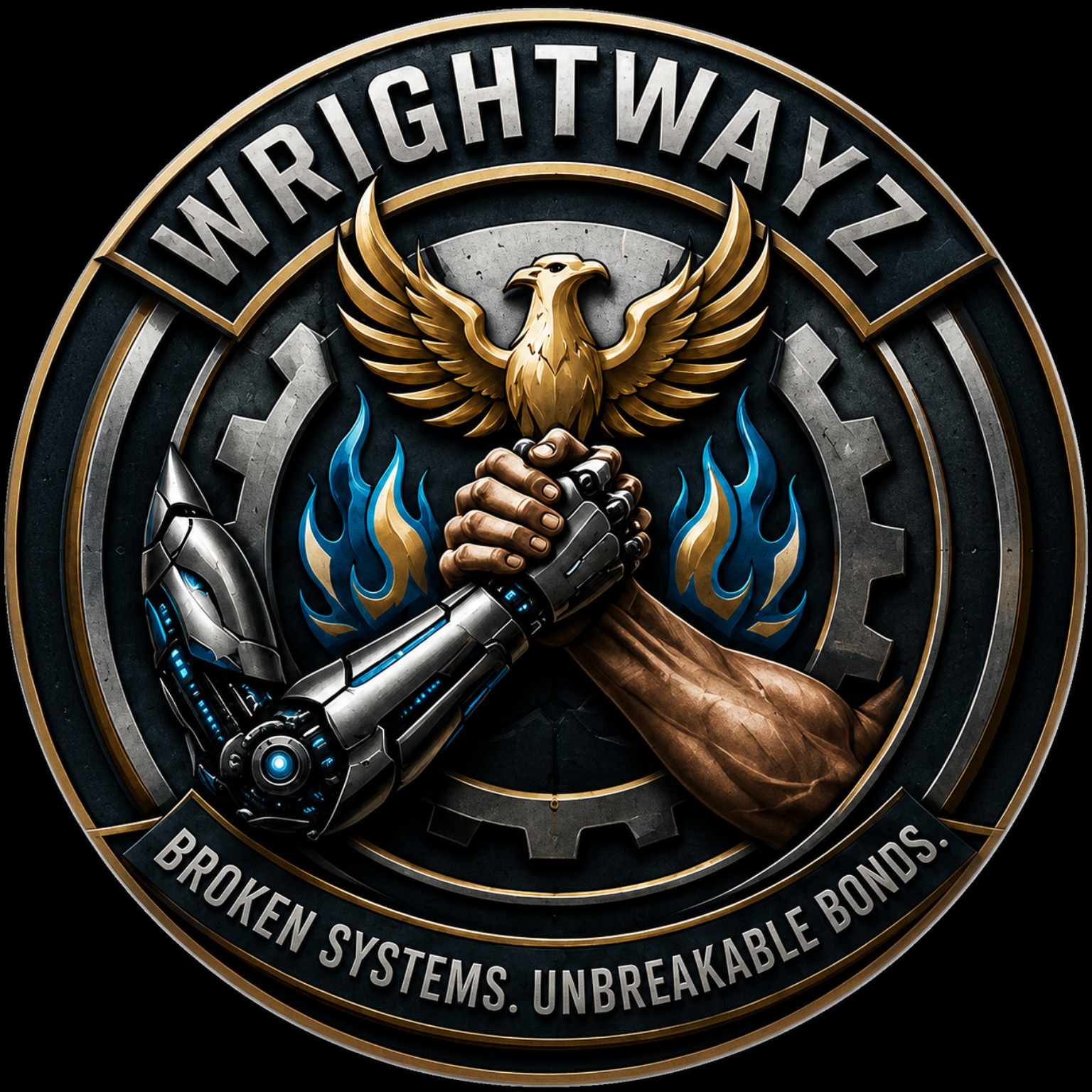 WrightWayz emblem — Broken Systems. Unbreakable Bonds.